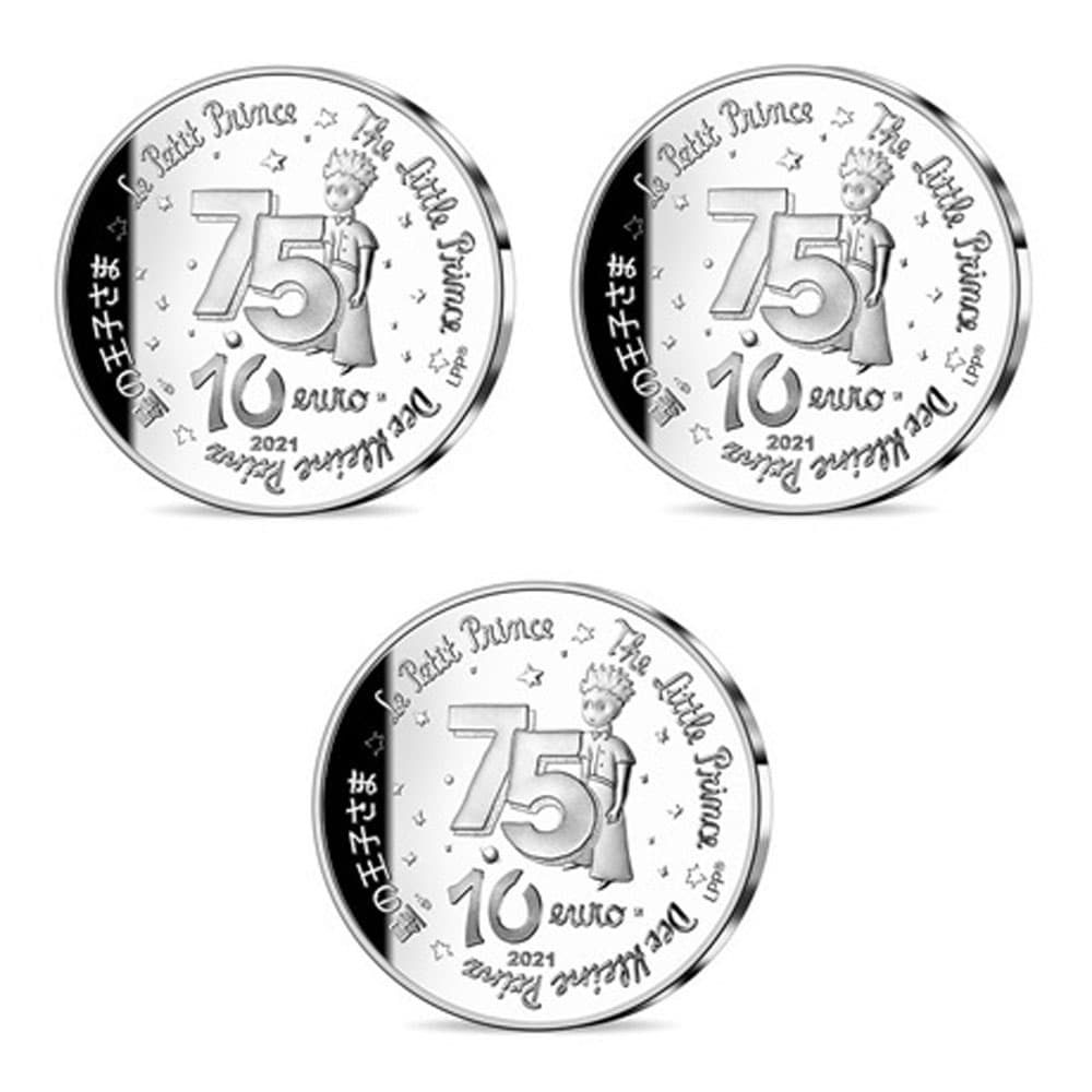 Monedas 10 euros de plata Francia año 2021. 75 Aniversario