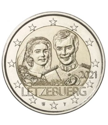 moneda 2 euros Luxemburgo 2021 dedicada al Duque Guillermo.  - 1