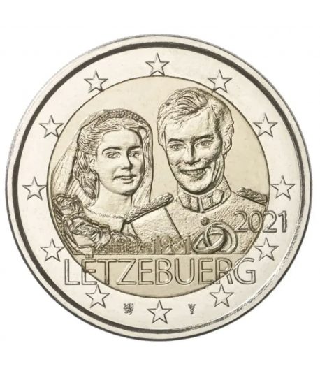 moneda 2 euros Luxemburgo 2021 dedicada al Duque Guillermo. - 1 moneda 2 euros Luxemburgo 2021 dedicada al Duque Guillermo. - 1