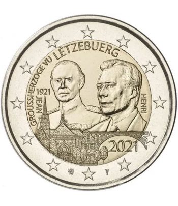 moneda 2 euros Luxemburgo 2021 dedicada al Duque Jean.