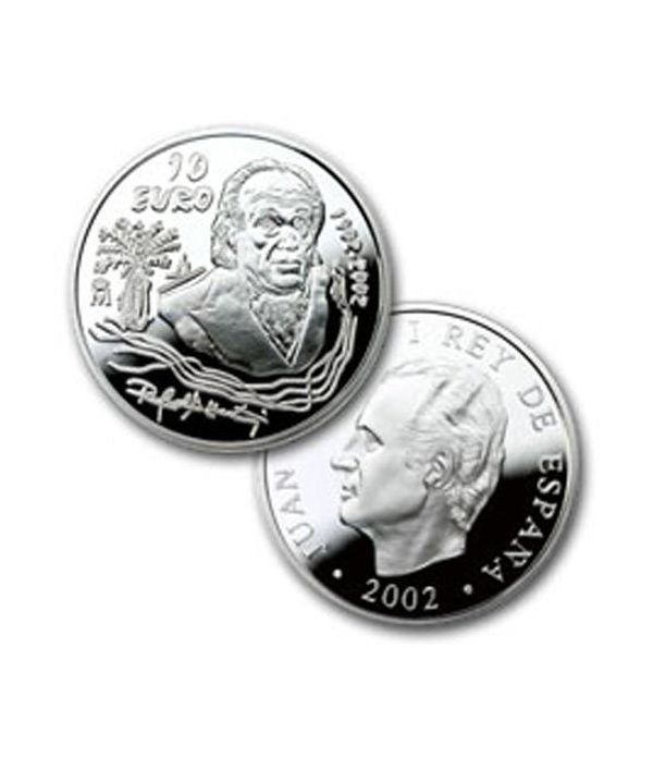 Moneda 2002 Rafael Alberti. 10 euros. Plata.  - 2