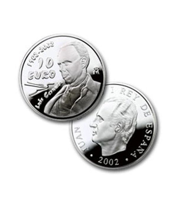 Moneda 2002 Luis Cernuda. 10 euros. Plata.  - 2