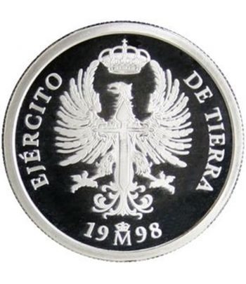 Moneda de plata de España 1 euro Ejercito de tierra 1998  - 1