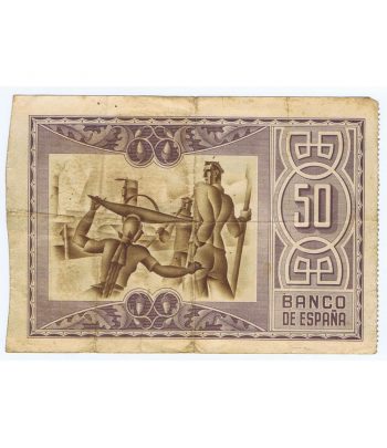 Billete de 50 Pesetas Bilbao 1 de enero de 1937 serie 177236