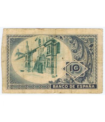 Billete de 10 Pesetas Bilbao 1 de enero de 1937 serie 282933
