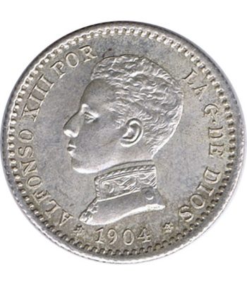Moneda de España 50 Céntimos de Plata 1904 *04 Alfonso XIII SM