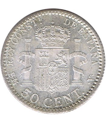 Moneda de España 50 Céntimos de Plata 1904 *04 Alfonso XIII SM