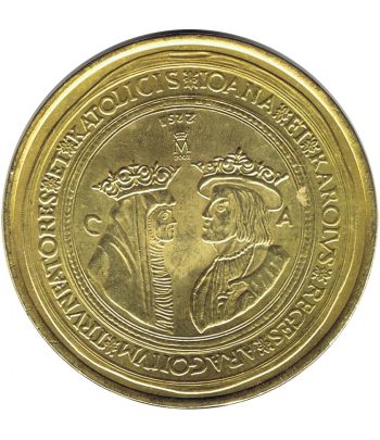 Medalla de los Reyes de Aragón Juana y Carlos año 2002