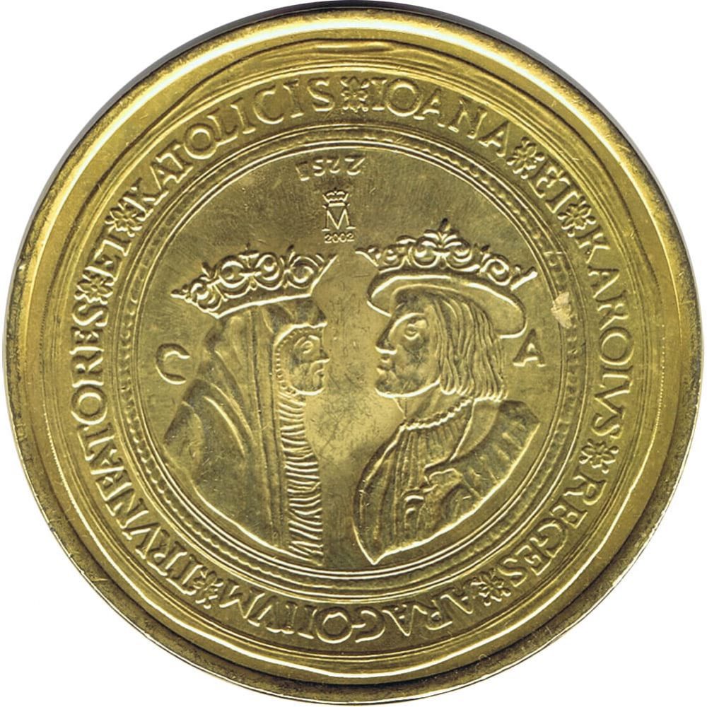 Medalla de los Reyes de Aragón Juana y Carlos año 2002