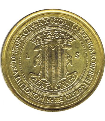 Medalla de los Reyes de Aragón Juana y Carlos año 2002