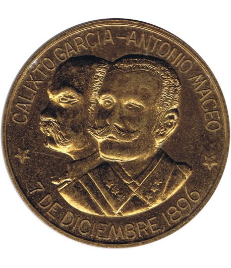 Medalla Centenario Calixto Garcia y Antonio Maceo.