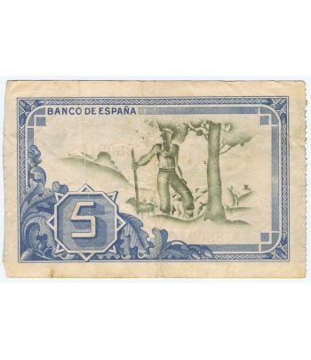 Billete de 5 Pesetas Bilbao 1 de enero de 1937 serie 880210