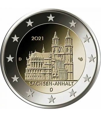 moneda 2 euros Alemania 2021 Sachsen Anhalt. 5 monedas