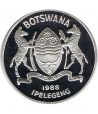 Moneda de plata de Botswana 5 Pula JJOO Seul 1988