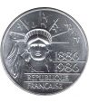 Moneda de plata de Francia 100 Francs Estatua Libertad año 1986 - 1 Moneda de plata de Francia 100 Francs Estatua Libertad año 1986 - 1