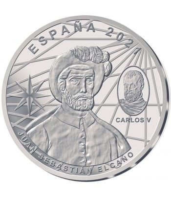 Moneda de España 10 euros año 2021 V Centenario de la Vuelta al