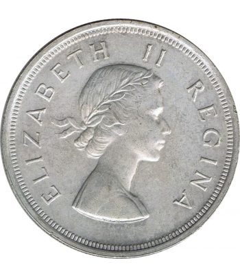 Moneda de Sudafrica 5 Chelines de plata año 1953