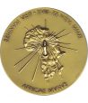 Medalla de Vaticano Benedicto XVI en Africa año 2011 en bronce
