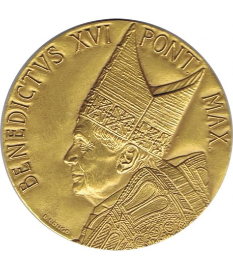 Medalla de Vaticano Benedicto XVI en Alemania año 2011 en bronce