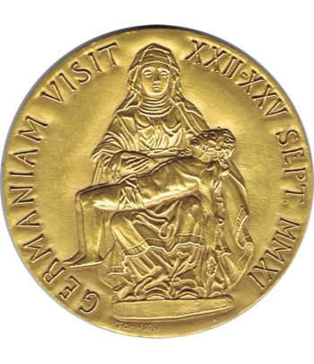 Medalla de Vaticano Benedicto XVI en Alemania año 2011 en bronce