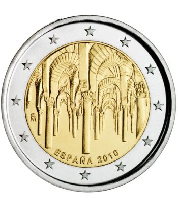 moneda conmemorativa 2 euros España 2010 Mezquita Cordoba.