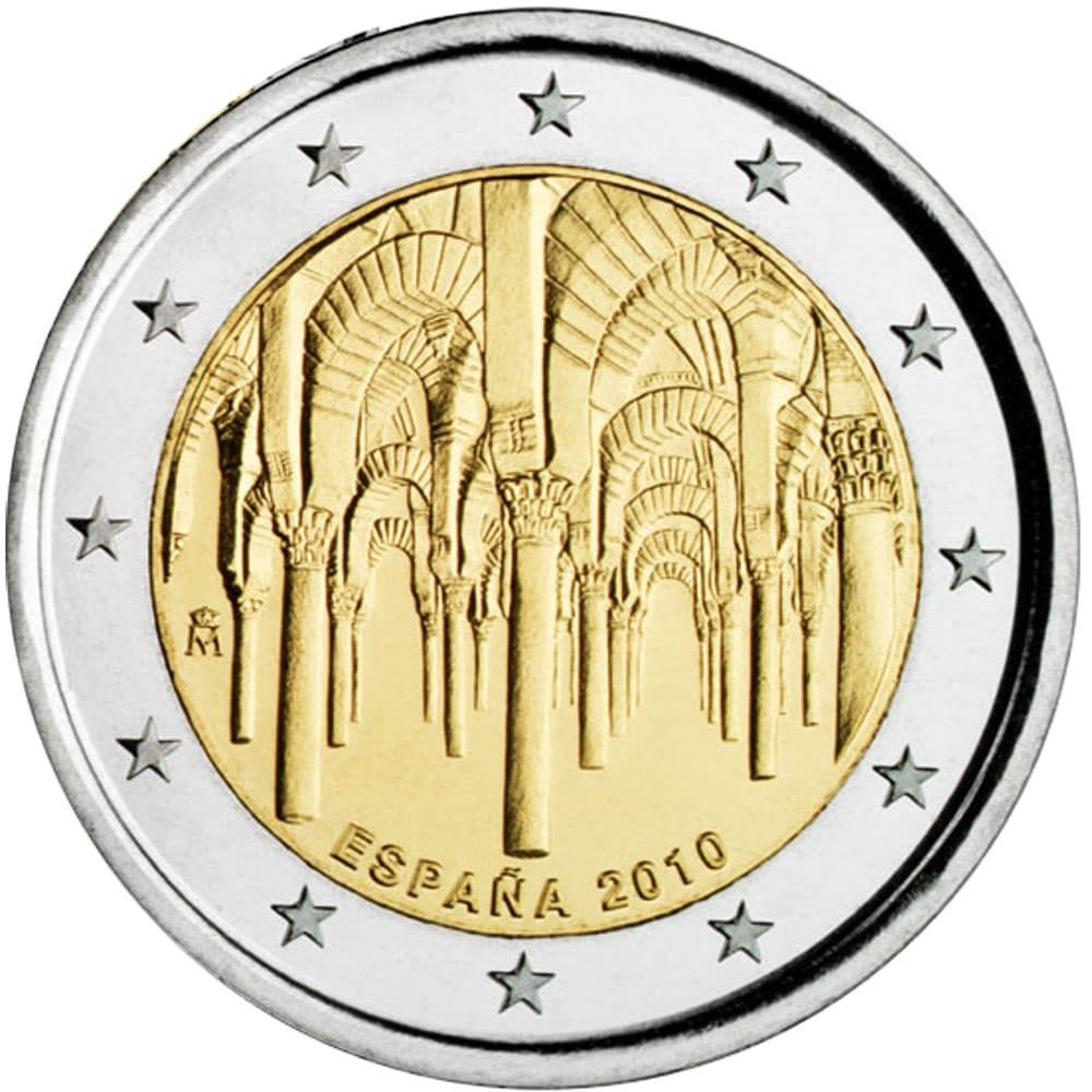 moneda conmemorativa 2 euros España 2010 Mezquita Cordoba.  - 3
