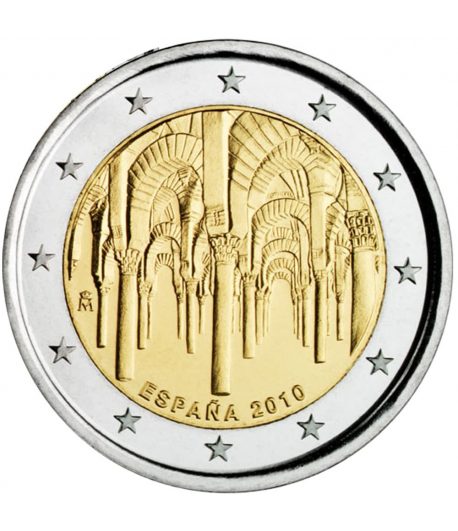 moneda conmemorativa 2 euros España 2010 Mezquita Cordoba.