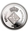 Moneda de Barcelona. 5 euros año 2010. Sin Estuche