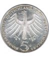 Moneda de Alemania 5 mark año 1975 de plata