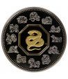 Canada 15$ (2001) Calendario Chino Serpiente - Plata y Oro