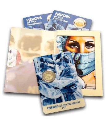 moneda 2 euros Malta 2021 dedicada a los Heroes de la Pandemia