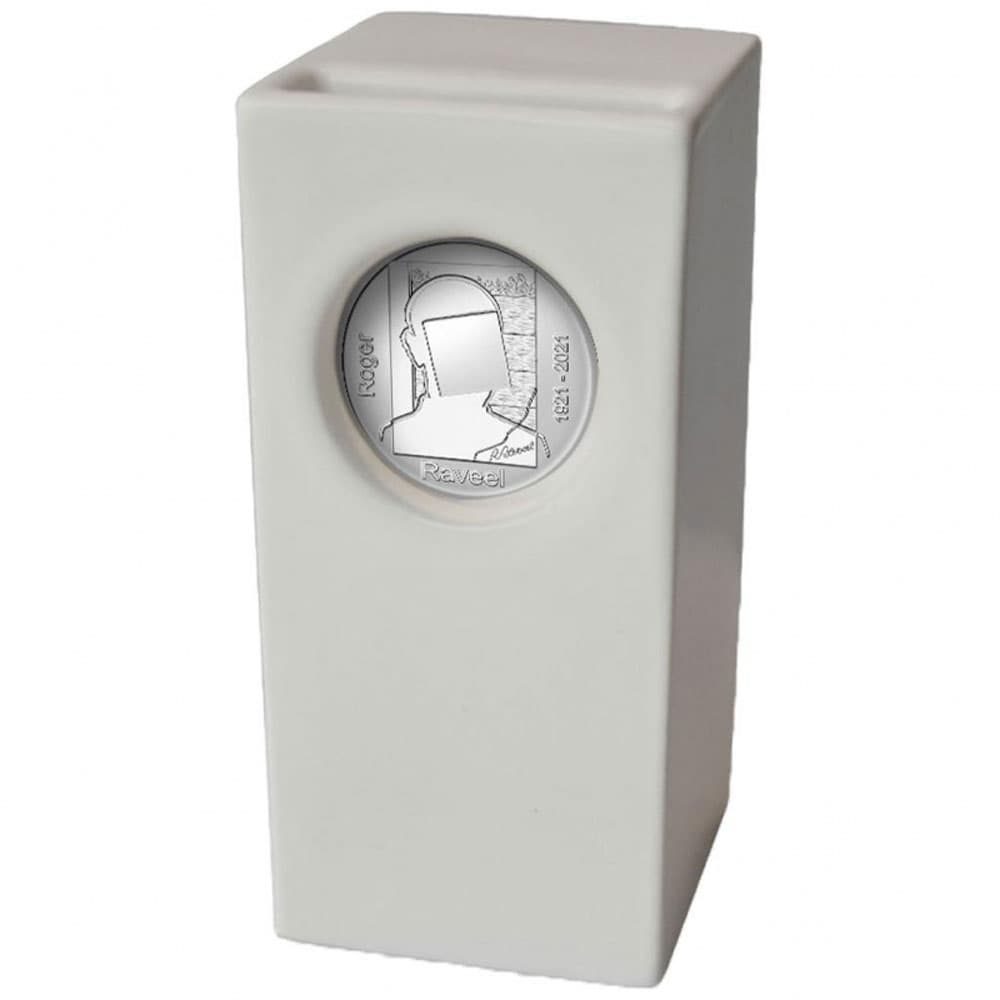 Moneda de plata de Belgica año 2021 20 euros Roger Raveel  - 1