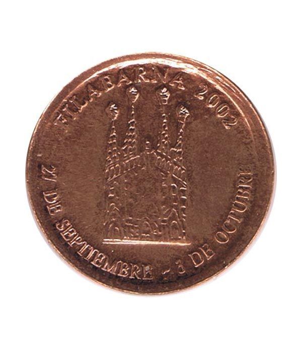 Medalla Filabarna 2002. Sagrada Familia. Gaudi. Cobre  - 2