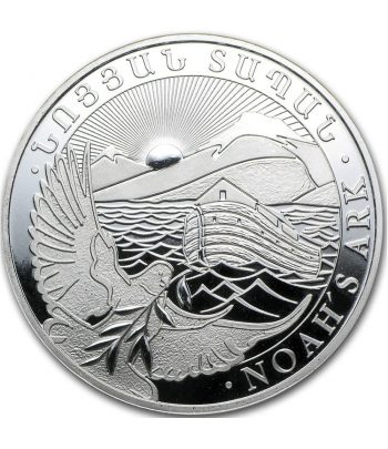 Moneda de plata 100 Dram Noah's Ark Armenia año 2012
