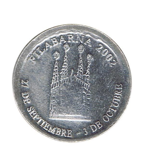 Medalla Filabarna 2002. Sagrada Familia. Gaudi. Plata