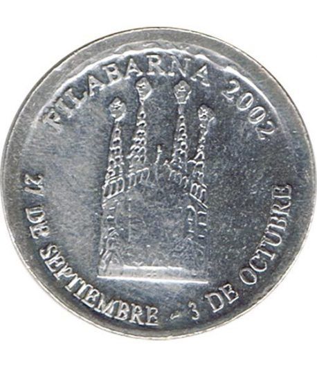 Medalla Filabarna 2002. Sagrada Familia. Gaudi. Plata