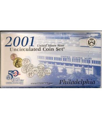 Estuche monedas EEUU 2001 (Philadelphia)