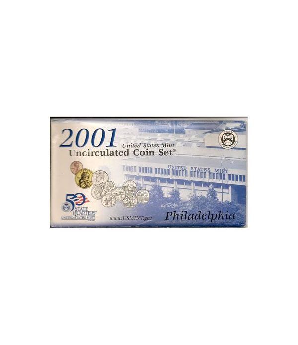 Estuche monedas EEUU 2001 (Philadelphia)