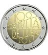 moneda 2 euros Letonia 2021 dedicada al Centenario de Iure