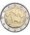 moneda 2 euros Estonia 2021 dedicada al Lobo