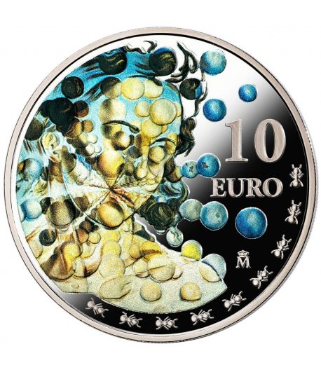 Moneda de España año 2021 Salvador Dalí. 10 euros Plata