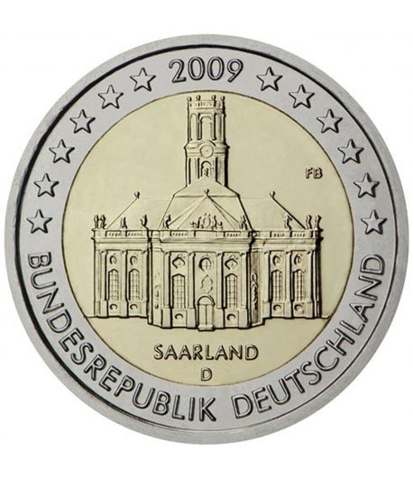 moneda conmemorativa 2 euros Alemania 2009. Ceca D.