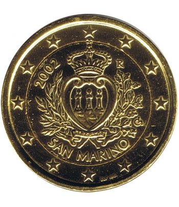 San Marino moneda de 1 euro chapada en oro año 2002