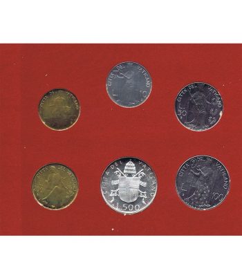 Cartera monedas Vaticano año 1980 en Liras