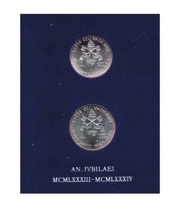 Cartera monedas Vaticano año 1983-84 en Liras  - 1