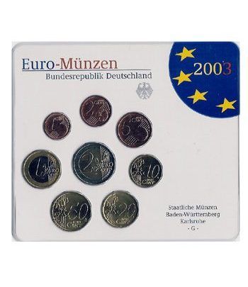 Cartera oficial euroset Alemania 2003 (5 cecas)