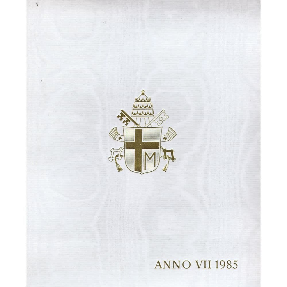 Cartera monedas Vaticano año 1985 en Liras  - 3
