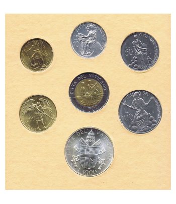 Cartera monedas Vaticano año 1986 en Liras