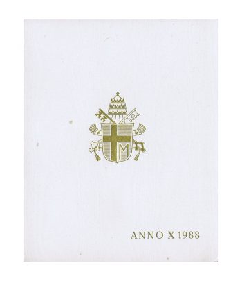 Cartera monedas Vaticano año 1988 en Liras