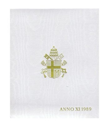 Cartera monedas Vaticano año 1989 en Liras